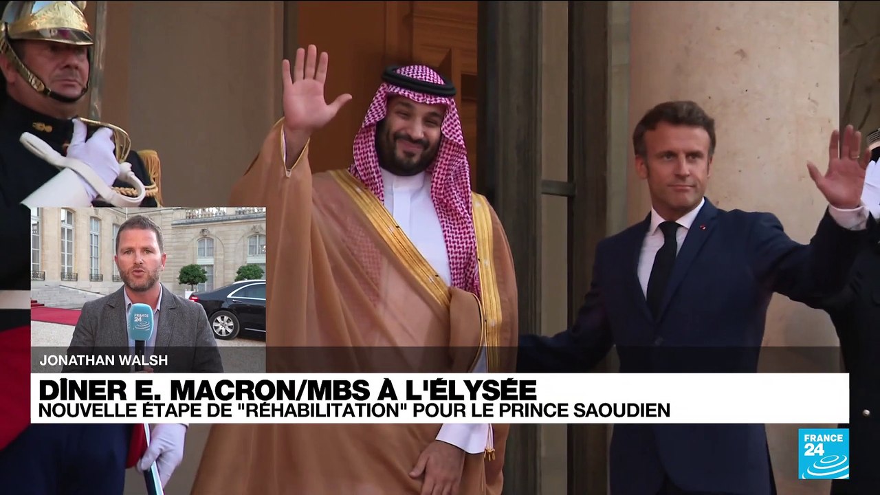 Malgré les protestations des défenseurs des droits de l'Homme, Emmanuel Macron a accueilli et dîné hier soir à l'Elysée avec le prince héritier saoudien Mohammed Ben Salman
