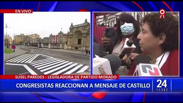Mensaje presidencial: así reaccionaron los congresistas tras discurso de Pedro Castillo