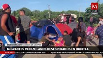 Migrantes se quedan varados en Chiapas