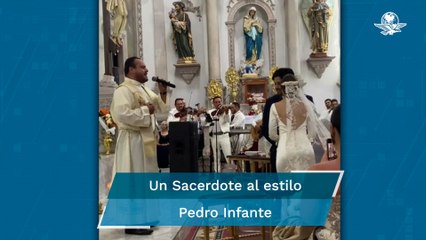 En plena boda, sacerdote canta “Mi Razón de Ser” de la Banda MS y se hace viral