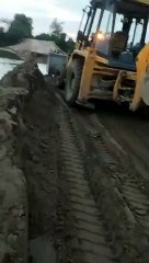 बनास में गहलोद की टूटी रपट की मरम्मत शुरू