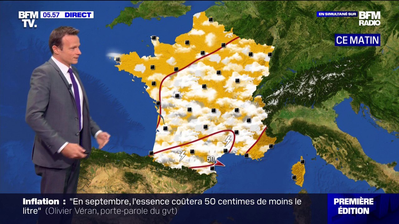 Retour des orages dans le Sud ce vendredi, un ciel variable entre nuage et soleil sur le reste du pays