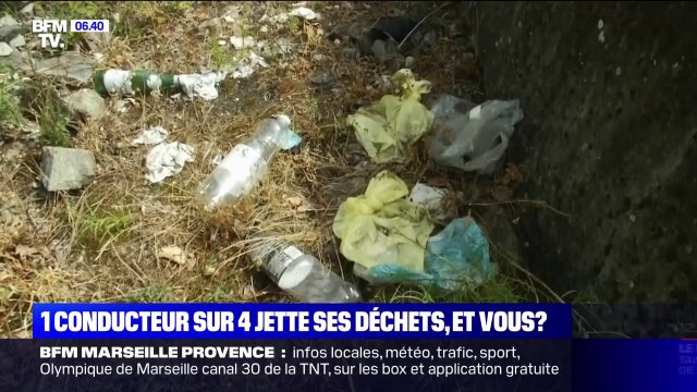 Mégots de cigarettes, bouteilles en plastique... un conducteur sur quatre jette ses déchets par la fenêtre
