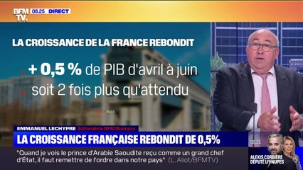 La croissance de la France rebondit de 0,5%, deux fois plus qu'attendu