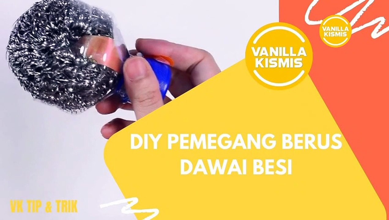 DIY Pemegang Berus Dawai Besi, Mudahkan Proses Mencuci Kuali Berkarat!