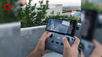Kuzeninin aç kalmasına dayanamadı, 2 buçuk kilometre uzağa dron ile kebap yolladı