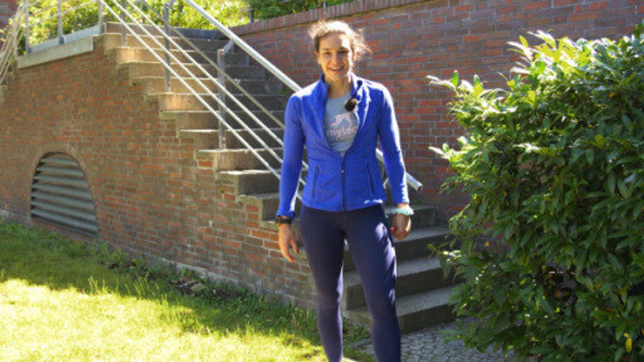 Workout an der Treppe