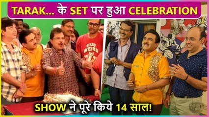 Jethalaal & Team Celebrate 14 Yrs Of Taarak Mehta Ka Ooltah Chashmah | Cake Cutting & Enjoyment