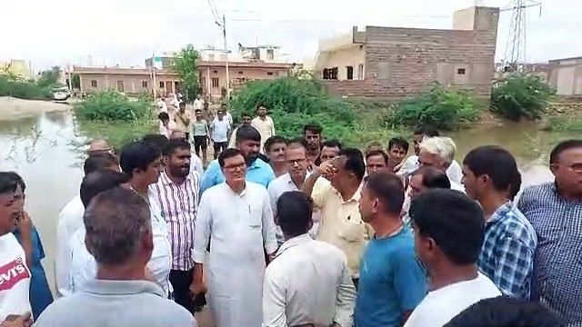 आरएलपी विधायक गर्ग ने अतिवृष्टि प्रभावित इलाकों का लिया जायजा, देखें Video