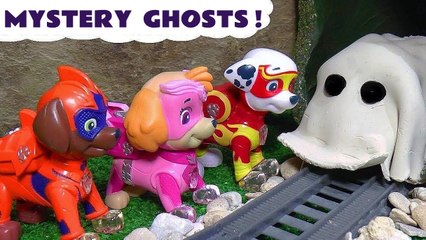 Paw Patrol Mystery Ghost Toy Stories with Toy Trains - Toy Cartoons for Kids Children