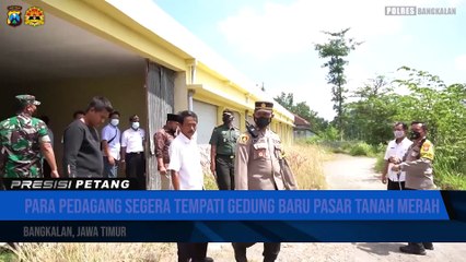 POLRES BANGKALAN & FORKOPIMDA CEK GEDUNG BARU PASAR TANAH MERAH