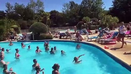 Entertainment at French holiday camp