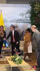 Xiomara Castro se reúne con el presidente Gustavo Petro