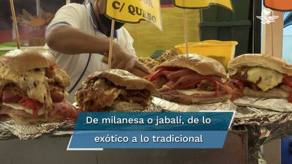 “Hoy lo nuevo fue Jabalí”, así disfrutan de la Feria de la Torta en CDMX