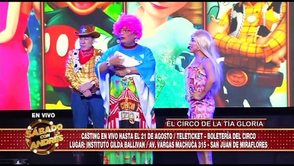 Jorge Benavides y su circo en exclusiva para “Sábado con Andrés”