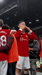 Ronaldo Celebration In Rain After Goal  Football Match