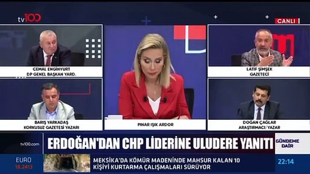 Canlı yayında kavga! Cemal Enginyurt gazetecinin üzerine yürüdü