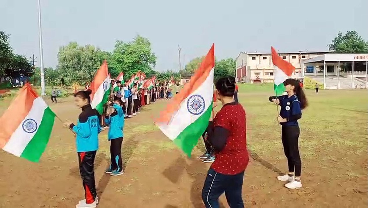 Youth reached the stadium to exercise with the...