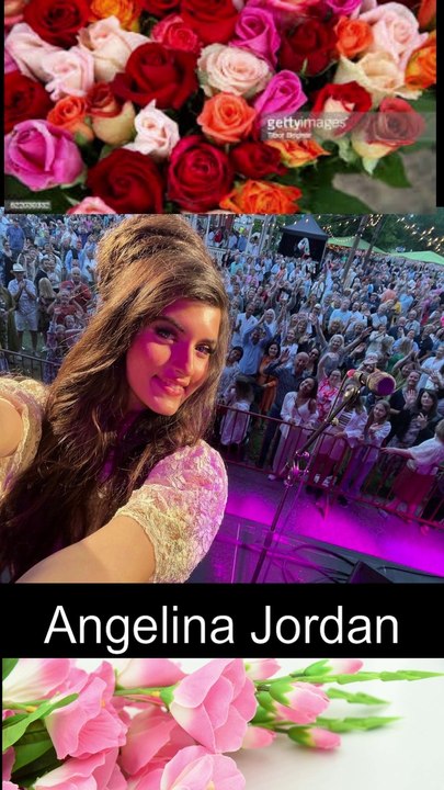 A selection of Angelina Jordan's TikTok video clips.