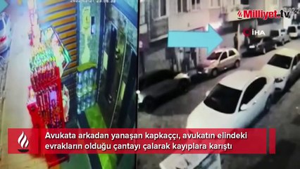 Kağıthane'de kapkaç! Avukatın evrak çantasını çaldılar