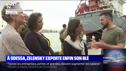 À Odessa, Volodymyr Zelensky exporte enfin son blé