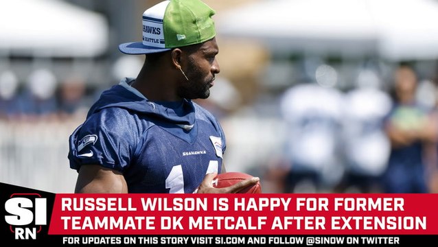 Russell Wilson Congratulates DK Metcalf on Contract Extension