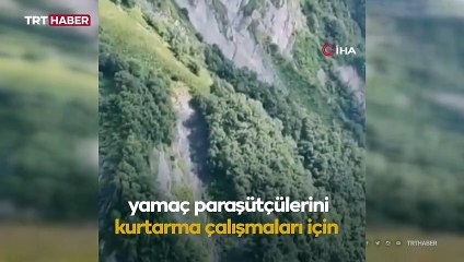 Gürcistan'da kaza yapanları kurtarmaya giden helikopter düştü