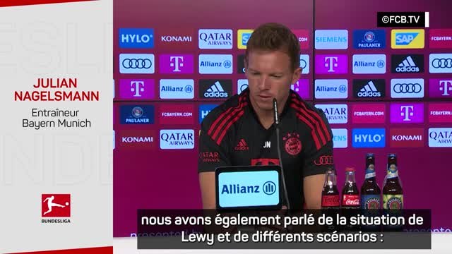 Bayern - Nagelsmann : “Nous avions calculé le départ de Lewandowski”
