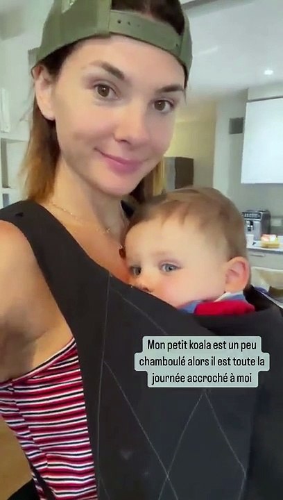 Alice Detollenaere et son fils Marius sur Instagram. Le 28 juillet 2022.