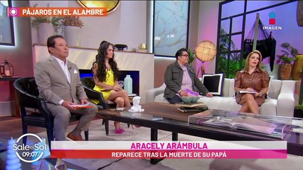 Aracely Arámbula reaparece tras muerte de su padre