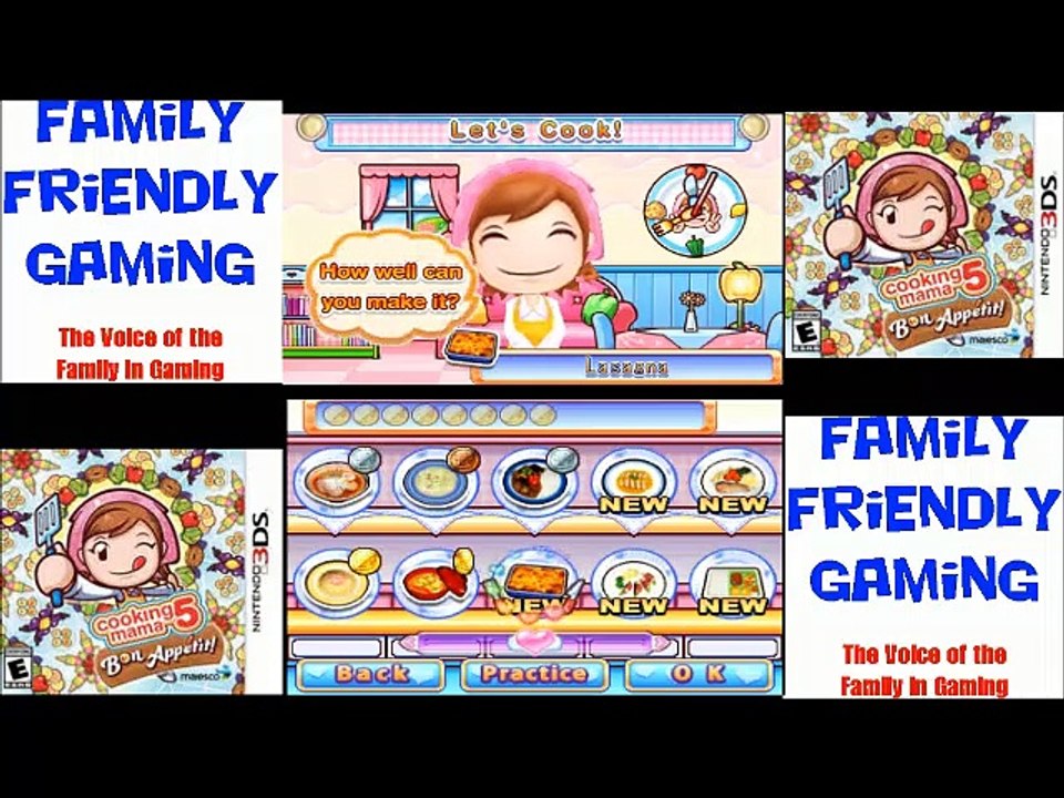 Cooking Mama 5 Bon Appetit! Lasagna