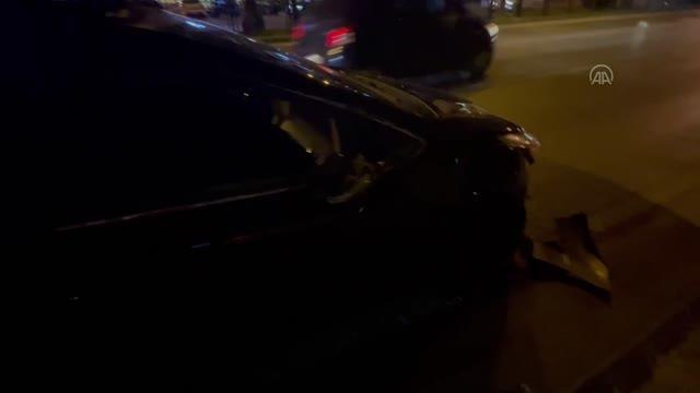 Yaya geçidinde otomobilin çarptığı kadın yaralandı