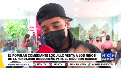 El comediante Rastacuando visita a los niños de la Fundación Hondureña para el Niño con Cáncer