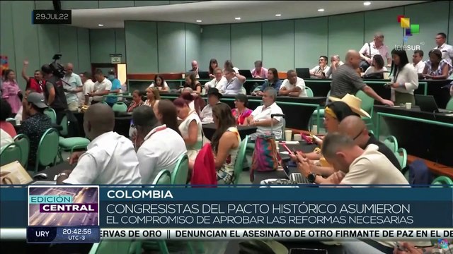 Colombia: Congresistas del Pacto Histórico se comprometieron a aprobar las reformas necesarias