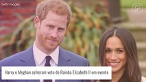 Harry e Meghan sofrem veto de Rainha Elizabeth II em evento da realeza. Entenda o motivo!