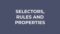 Lesson -11- Introduction to CSS -1- Selectors, Rules and Properties