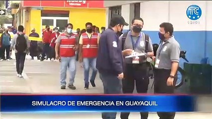 Simulacro de emergencia en Guayaquil