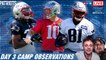 Patriots Beat: Day 3 Training Camp Observations