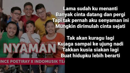 Nyaman - Andmesh  Kamaleng ( lirik)  by indomusic