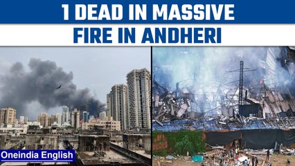 Mumbai: Massive fire breaks out at a film set in Andheri, 1 dead | Oneindia news *News