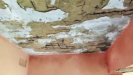 दीवारों से प्लास्टर हट रहा है तो छतों से टपकता है पानी