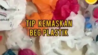 Tip Kemaskan Beg Plastik Supaya Tak Bersepah