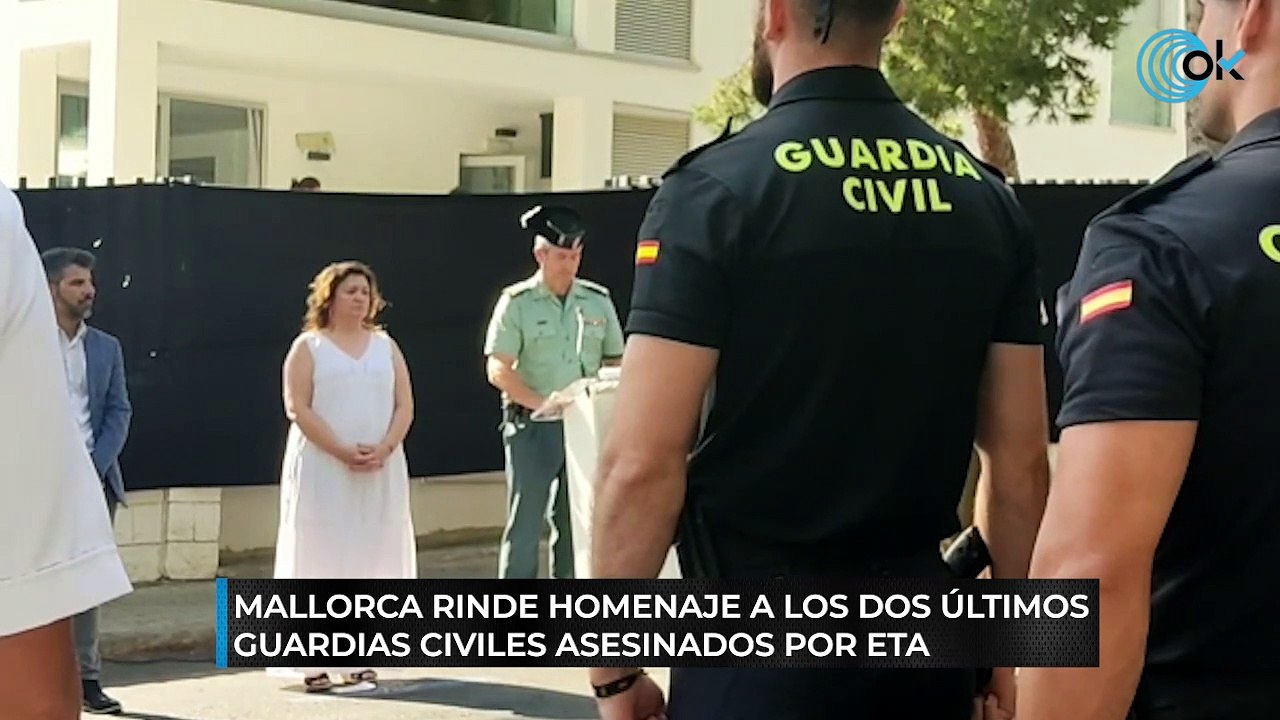 Mallorca rinde homenaje a los dos últimos guardias civiles asesinados por ETA