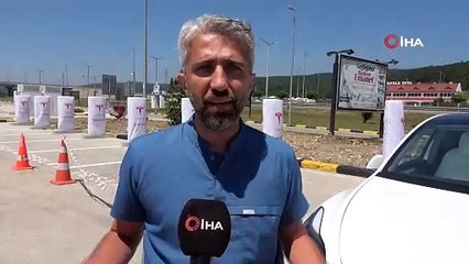 Türkiye'de otoyol üzerinde ilk şarj istasyonunun kurulumu tamamlandı