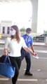 Sachin Tendulkar Beautiful  Daughter Sara Tendulkar  Spotted At Airport ✈