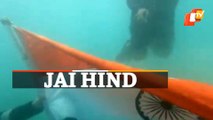 MUST WATCH: Underwater Tiranga Demo By Indian Coast Guard | Har Ghar Tiranga