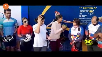 Aishwarya Rajinikanth Cycle marathon போட்டியில் பங்கேற்பு *TamilNadu