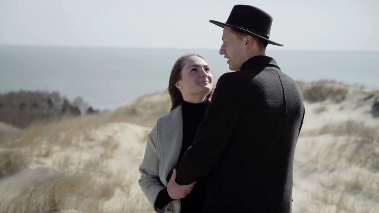 Beautiful Couple In Love On The Beach | Couple Stock Footage Free | Couple No Copyright Video