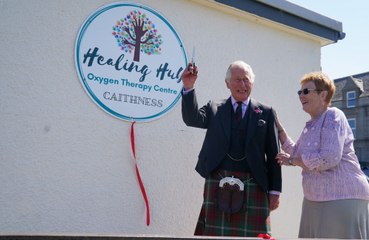 Prince Charles returns to oxygen therapy centre he opened in Scotland