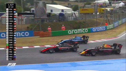F3 2022 Hungary Race 1 Epic Lead Battle Collet Colapinto Hadjar